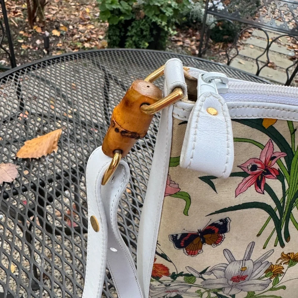 Authentic, vintage Gucci Flora handbag - Picture 4 of 12